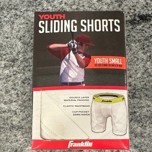 Franklin Youth Sliding Shorts - White